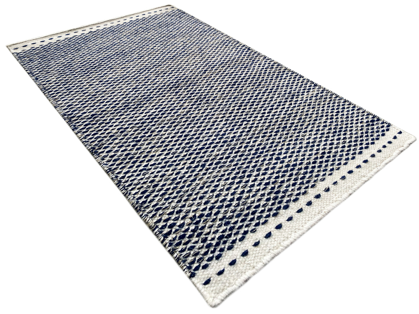 Alfombra Kelim azul - 60x90 cm