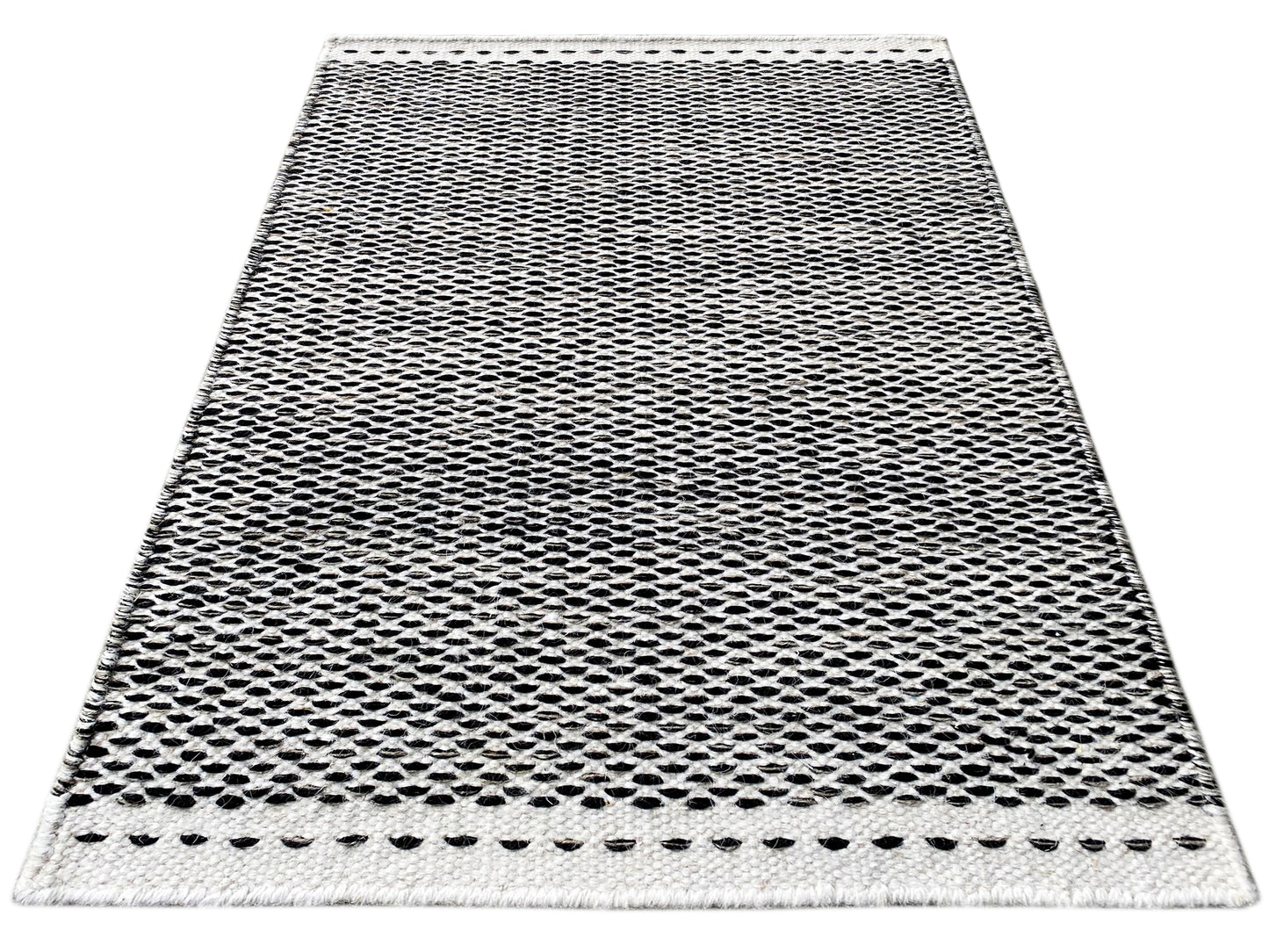 Alfombra Kelim negra - 60x90 cm