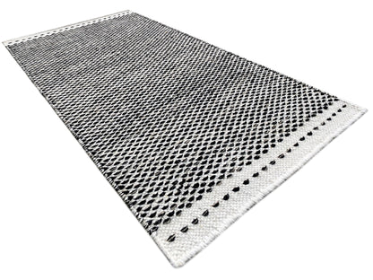 Alfombra Kelim negra - 60x90 cm