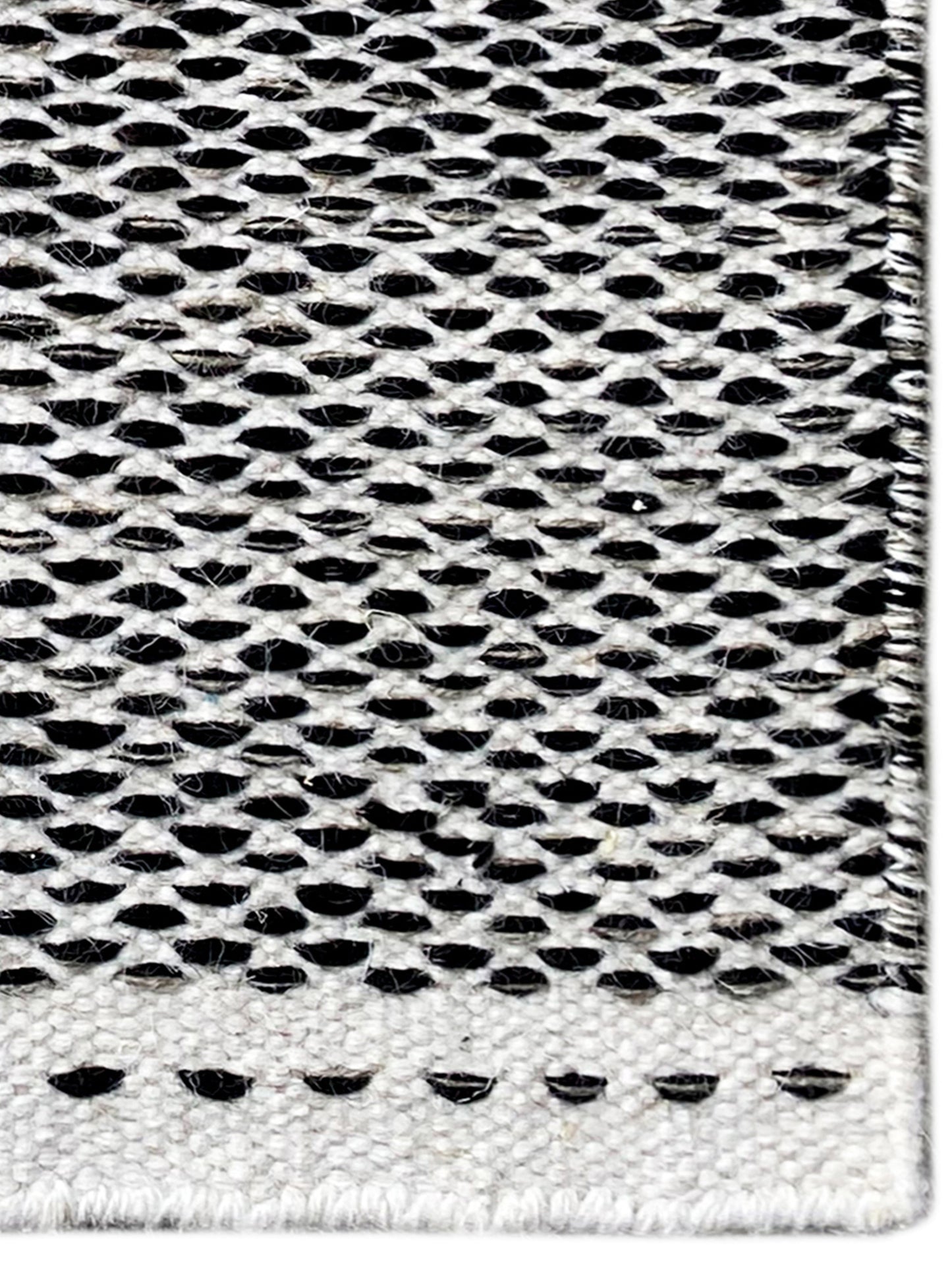 Alfombra Kelim negra - 60x90 cm