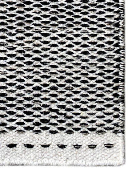 Alfombra Kelim negra - 60x90 cm