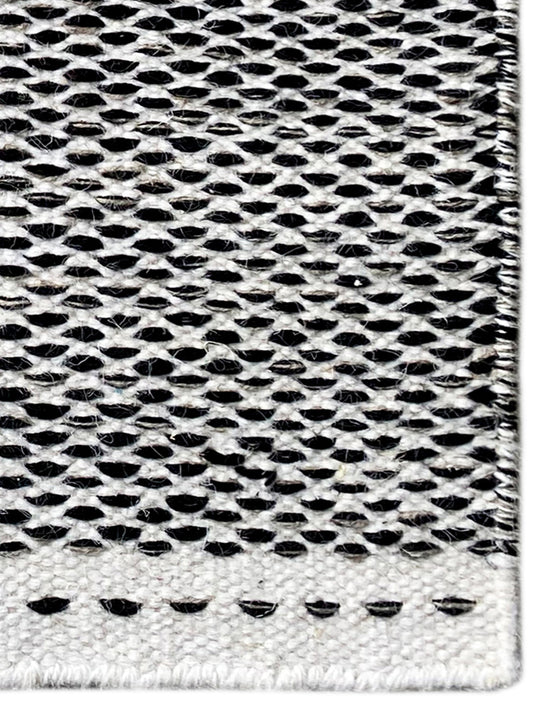Alfombra Kelim negra - 60x90 cm