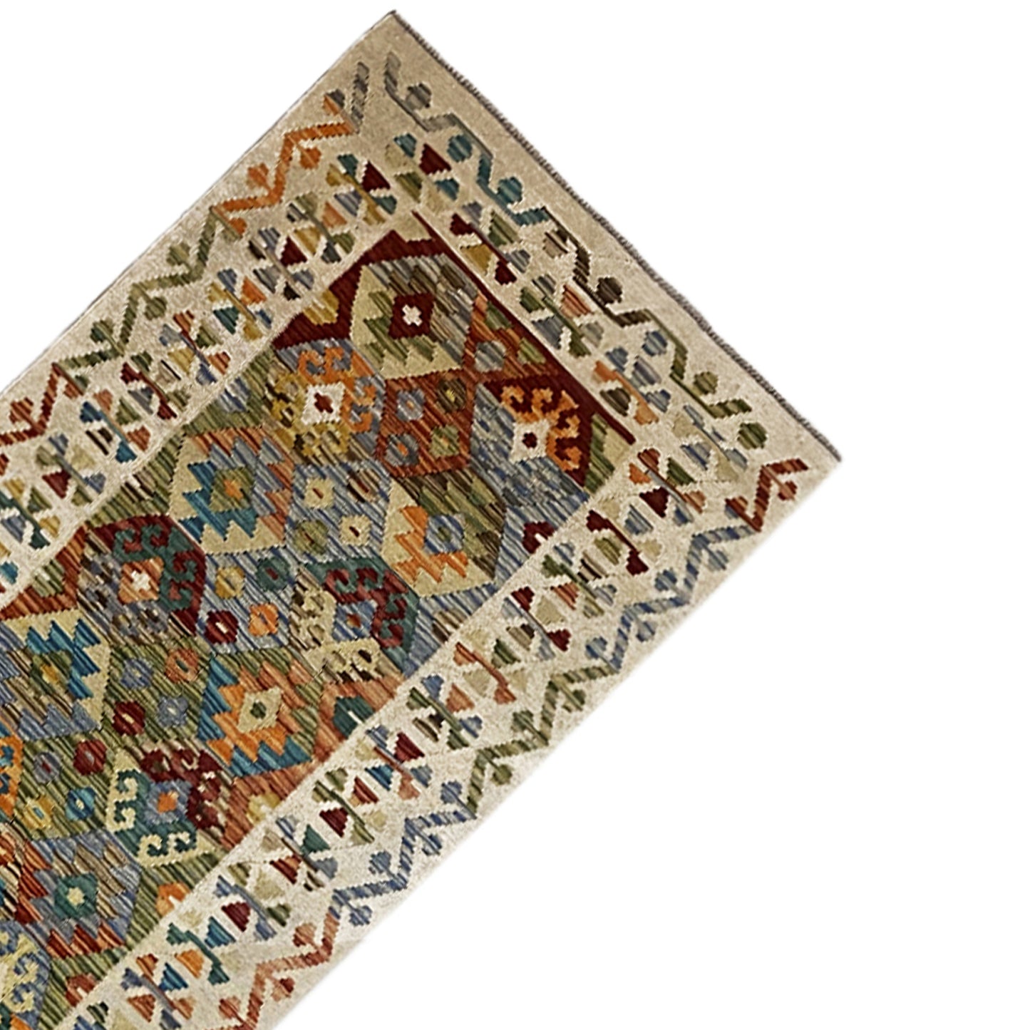 Kelim corredor afgano 386x87cm