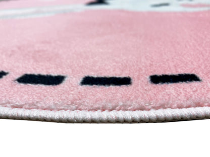 Alfombra infantil redonda Conejo, 100 cm