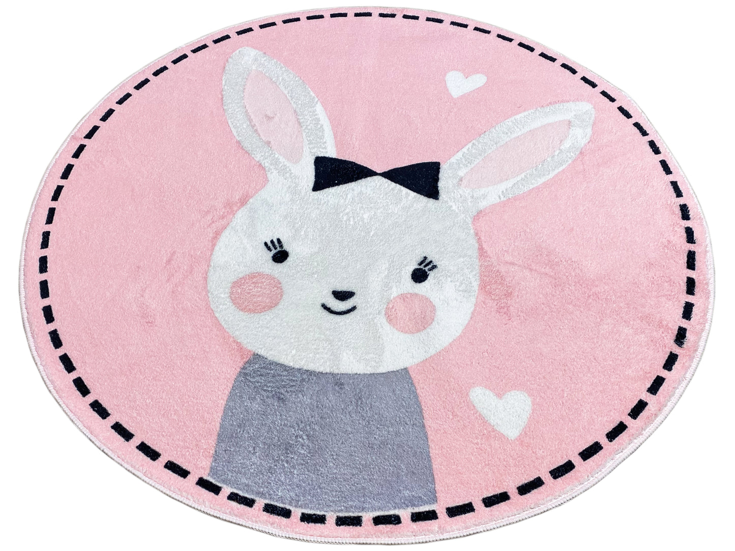 Alfombra infantil redonda Conejo, 100 cm