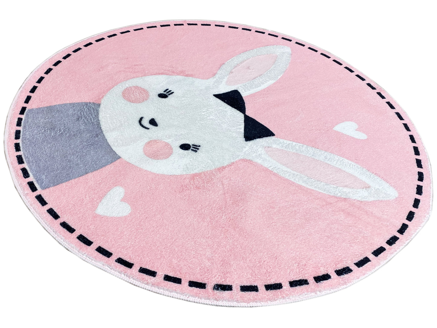 Alfombra infantil redonda Conejo, 100 cm