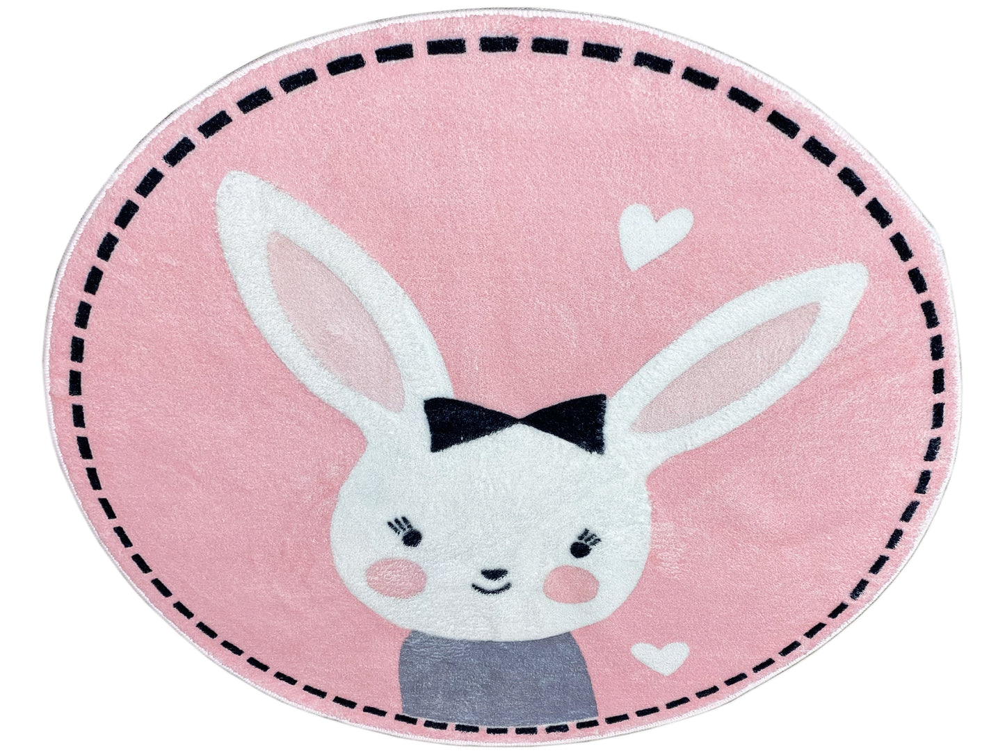 Alfombra infantil redonda Conejo, 100 cm