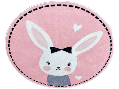 Alfombra infantil redonda Conejo, 100 cm