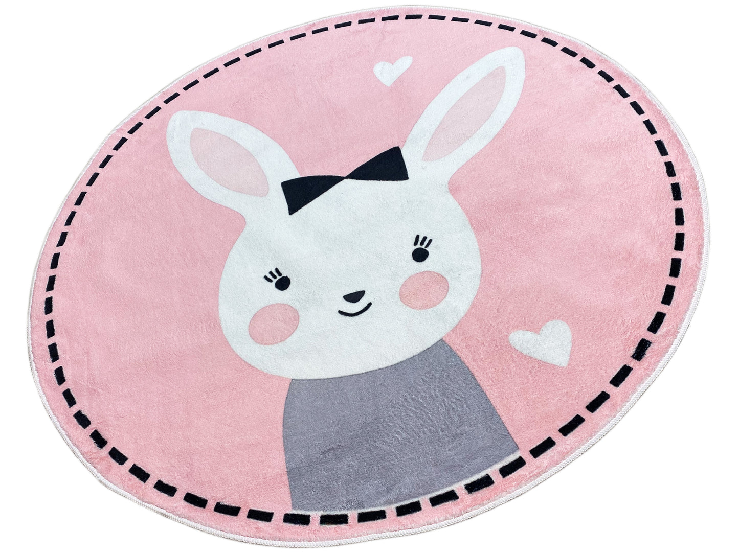 Alfombra infantil redonda Conejo, 120 cm