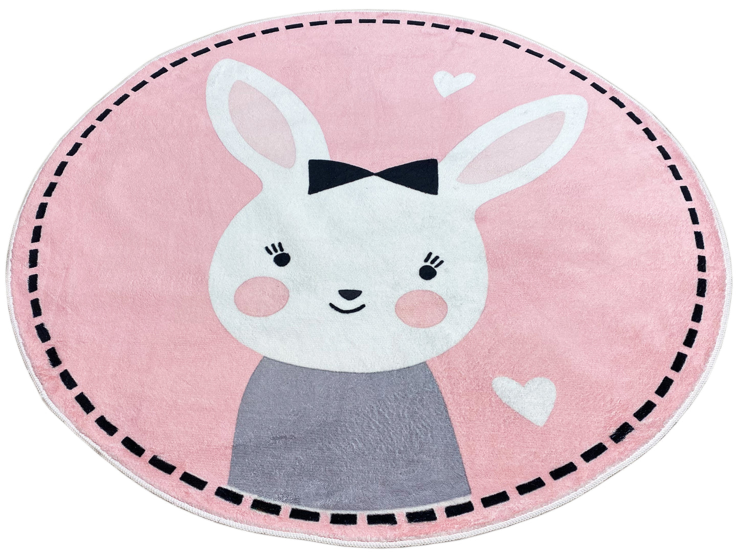 Alfombra infantil redonda Conejo, 120 cm
