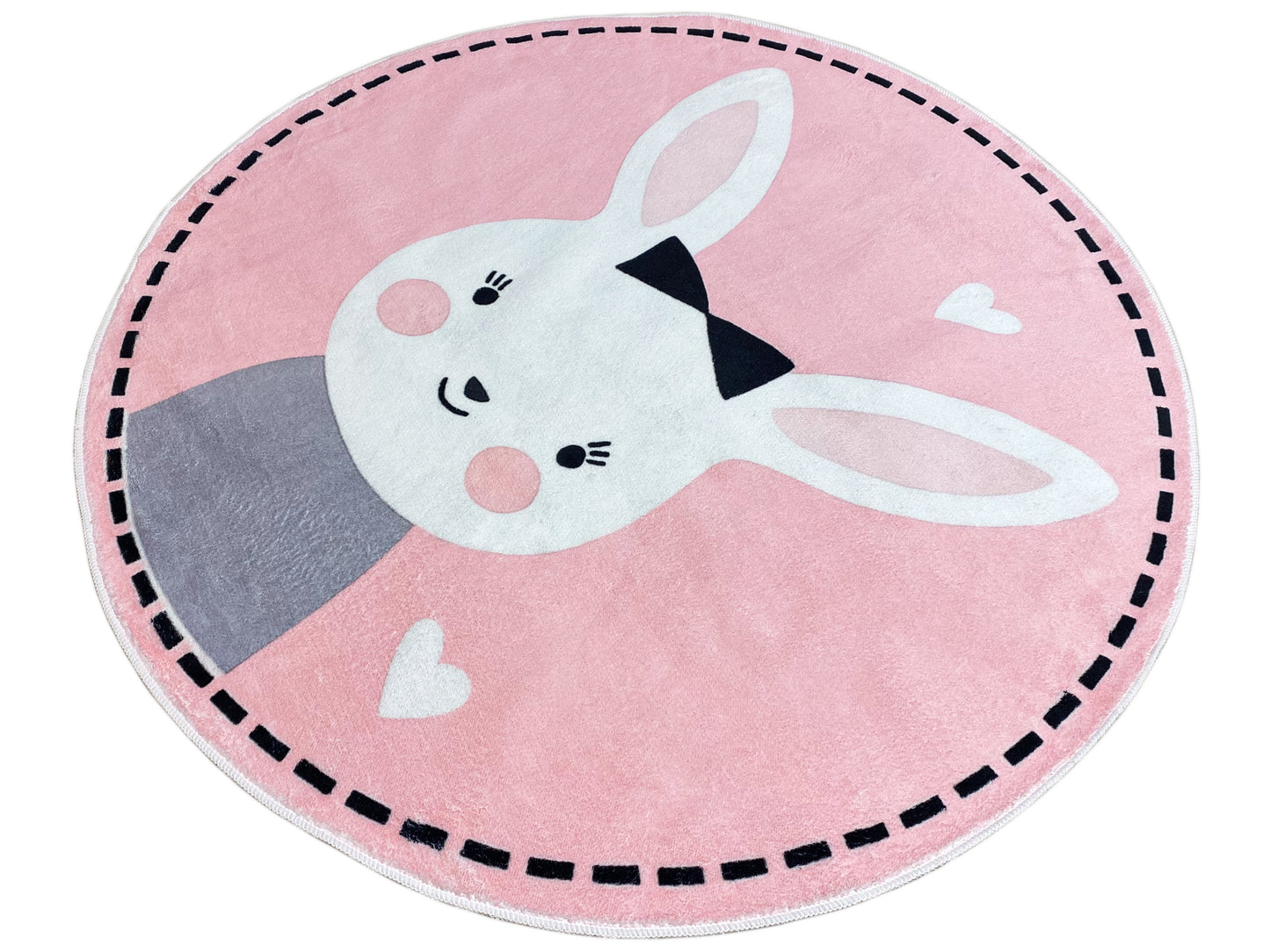 Alfombra infantil redonda Conejo, 120 cm