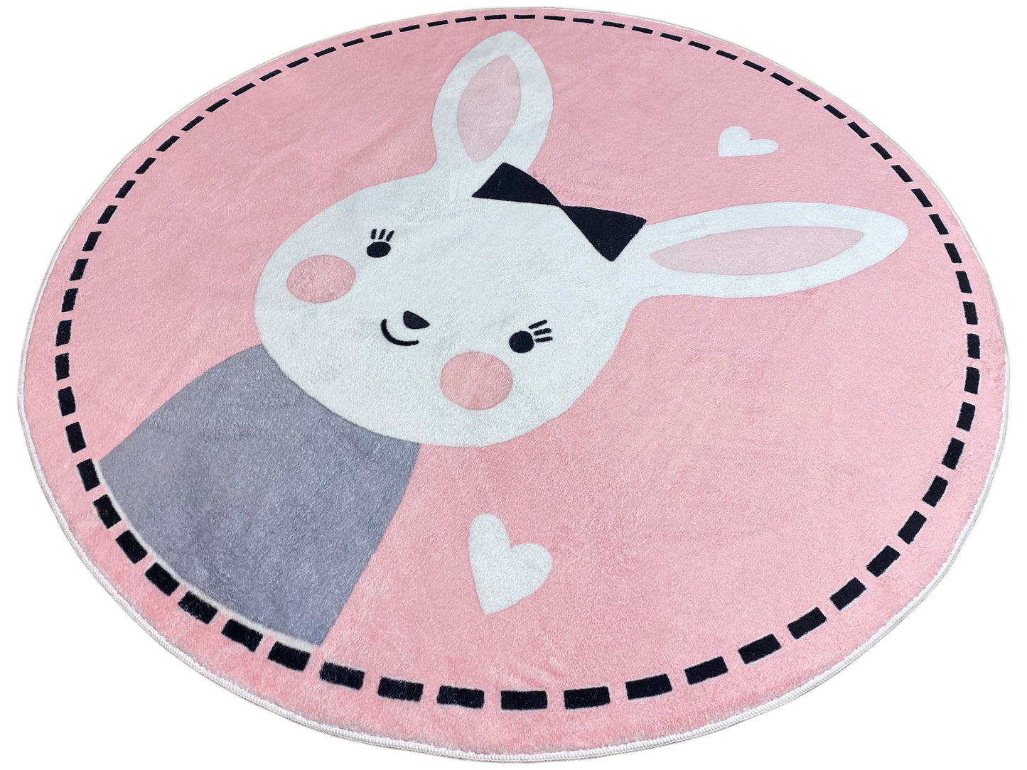 Alfombra infantil redonda Conejo, 160 cm