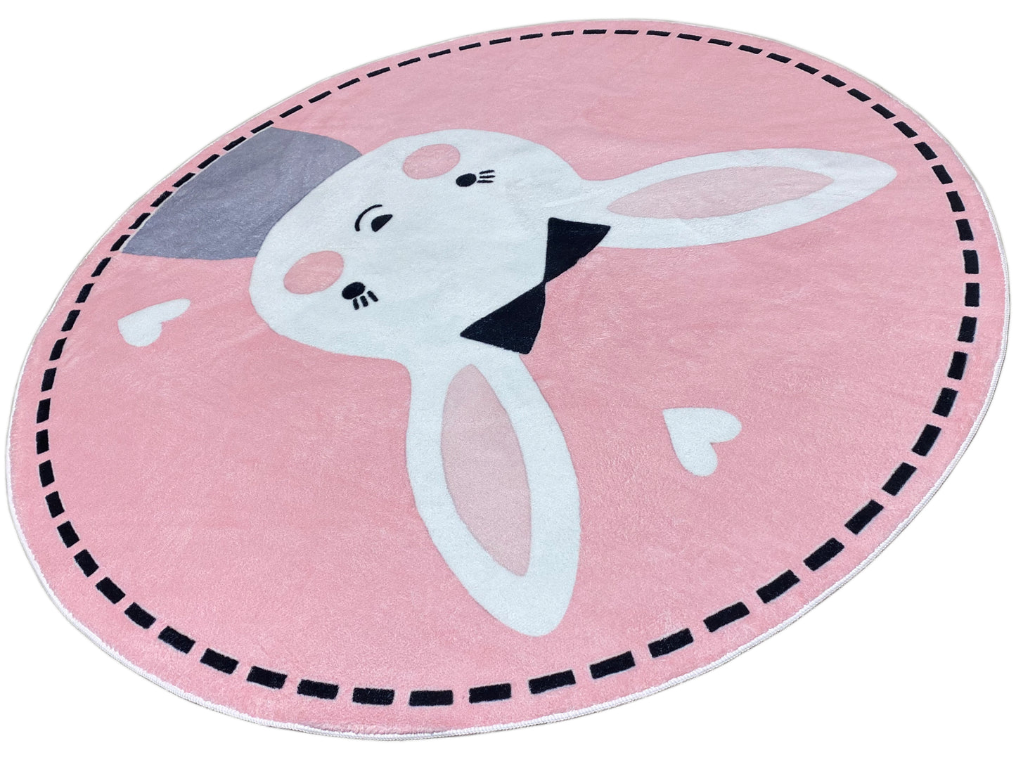Alfombra infantil redonda Conejo, 160 cm