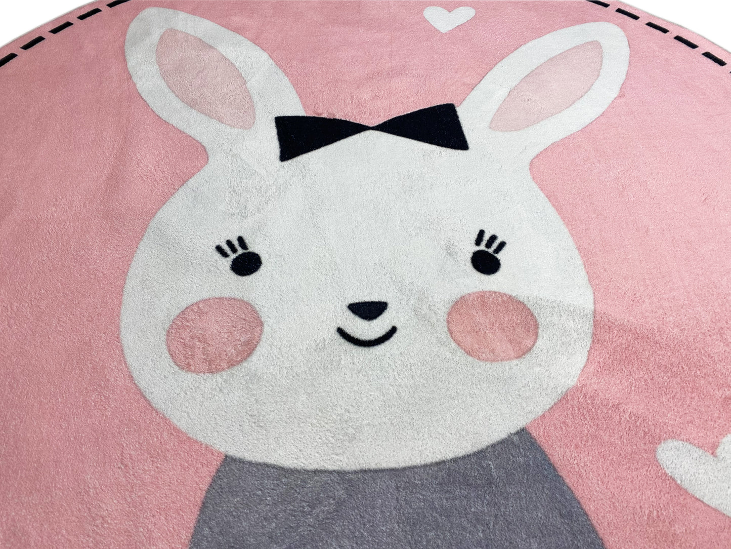 Alfombra infantil redonda Conejo, 160 cm