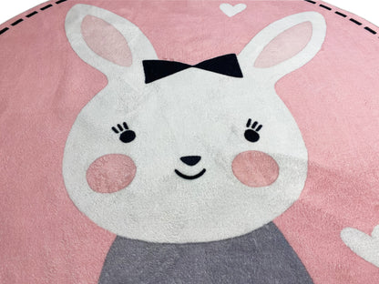 Alfombra infantil redonda Conejo, 160 cm