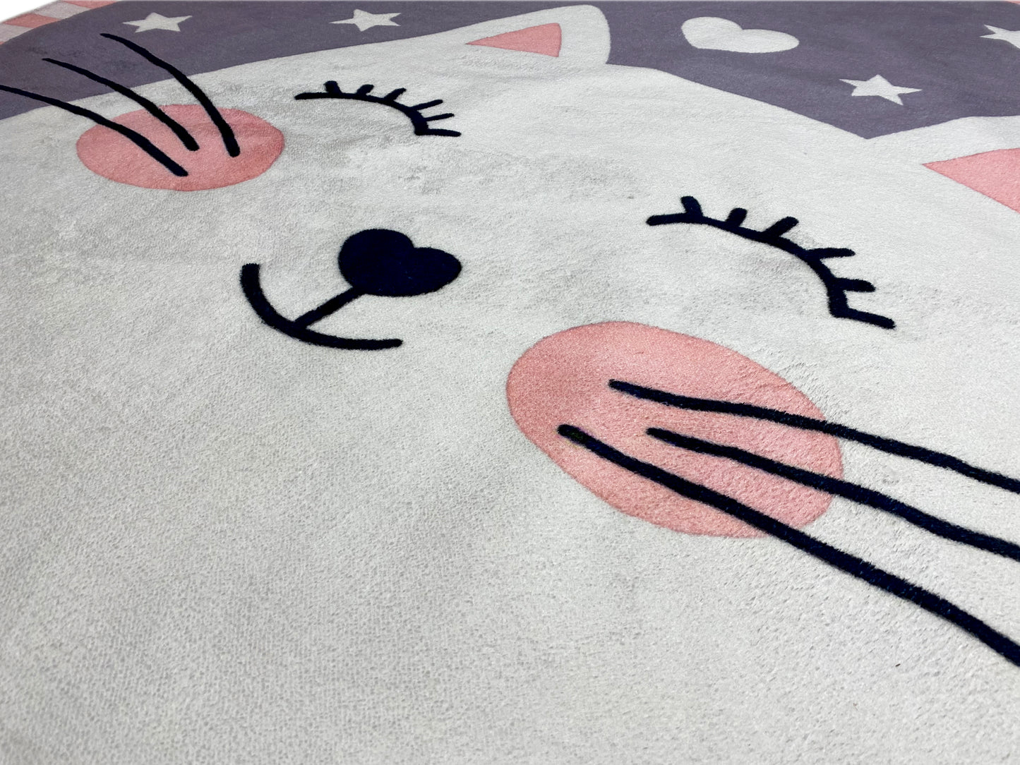 Alfombra infantil redonda Gato, 160 cm