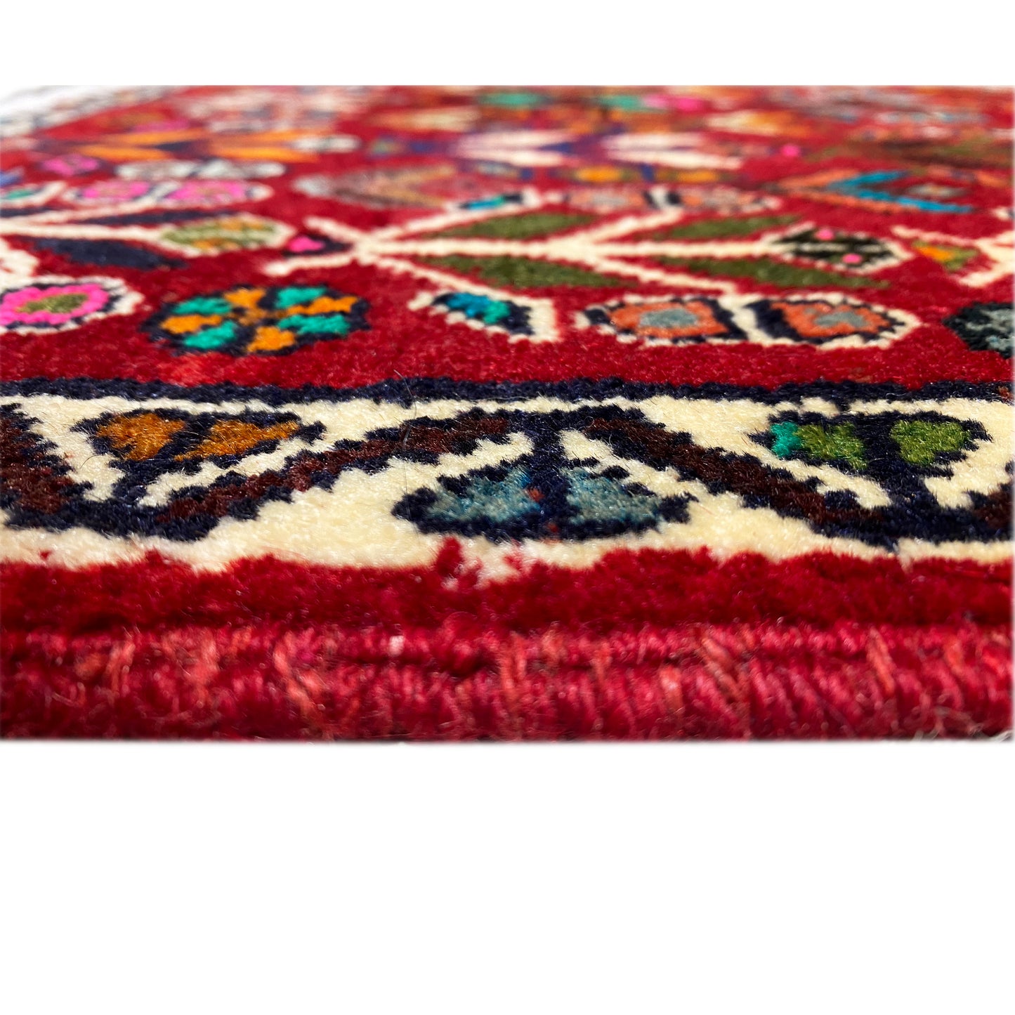Alfombra Poshti, roja - 69x58 cm