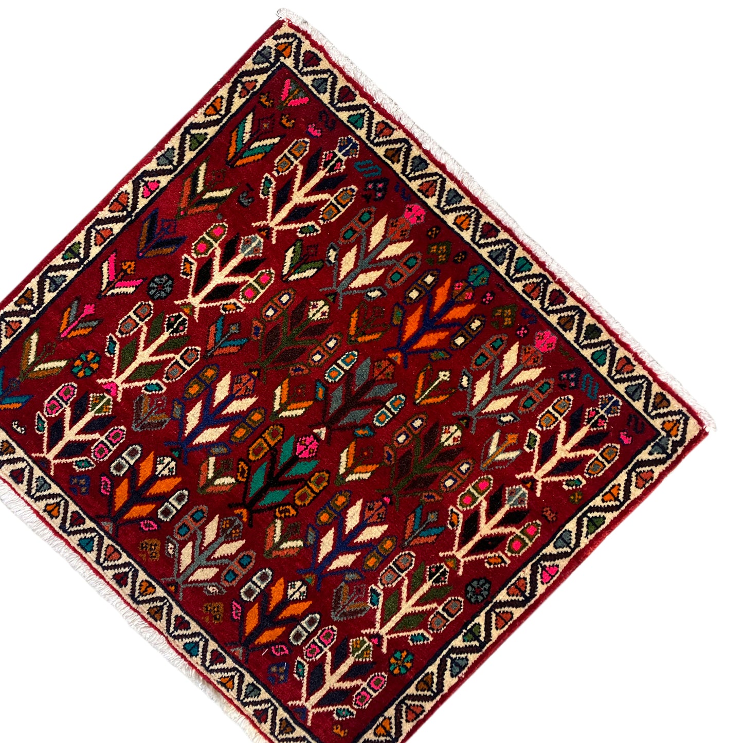 Alfombra Poshti, roja - 69x58 cm