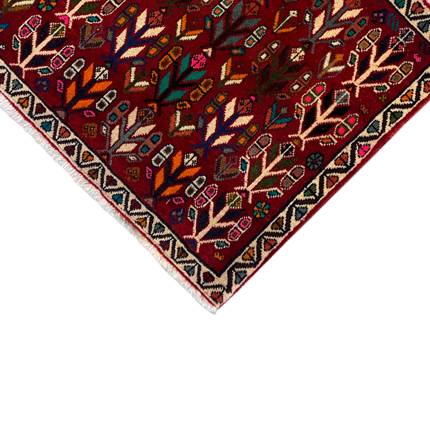 Alfombra Poshti, roja - 69x58 cm