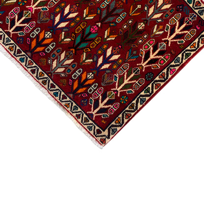 Alfombra Poshti, roja - 69x58 cm