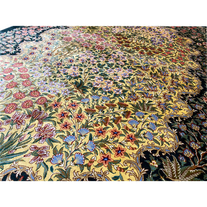 Alfombra de seda Ghom - 900846 (123x79 cm)