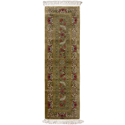 Alfombra de seda Ghom - 904736 (195x53 cm)