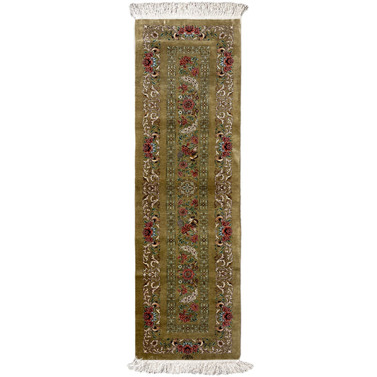 Alfombra de seda Ghom - 904736 (195x53 cm)