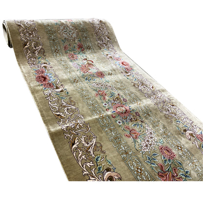 Alfombra de seda Ghom - 904736 (195x53 cm)