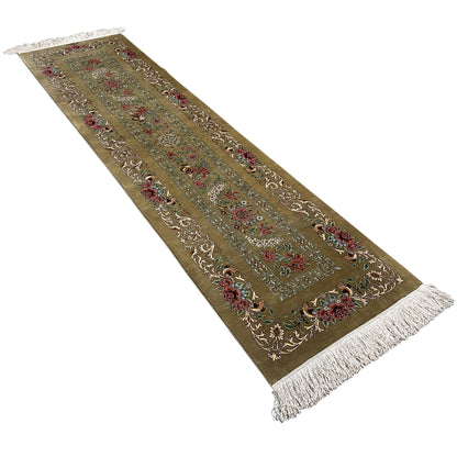 Alfombra de seda Ghom - 904736 (195x53 cm)