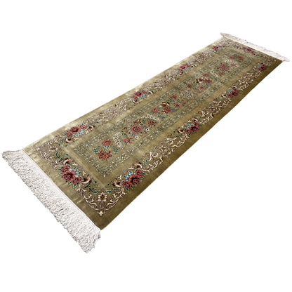 Alfombra de seda Ghom - 904736 (195x53 cm)