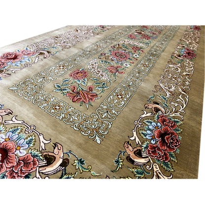 Alfombra de seda Ghom - 904736 (195x53 cm)