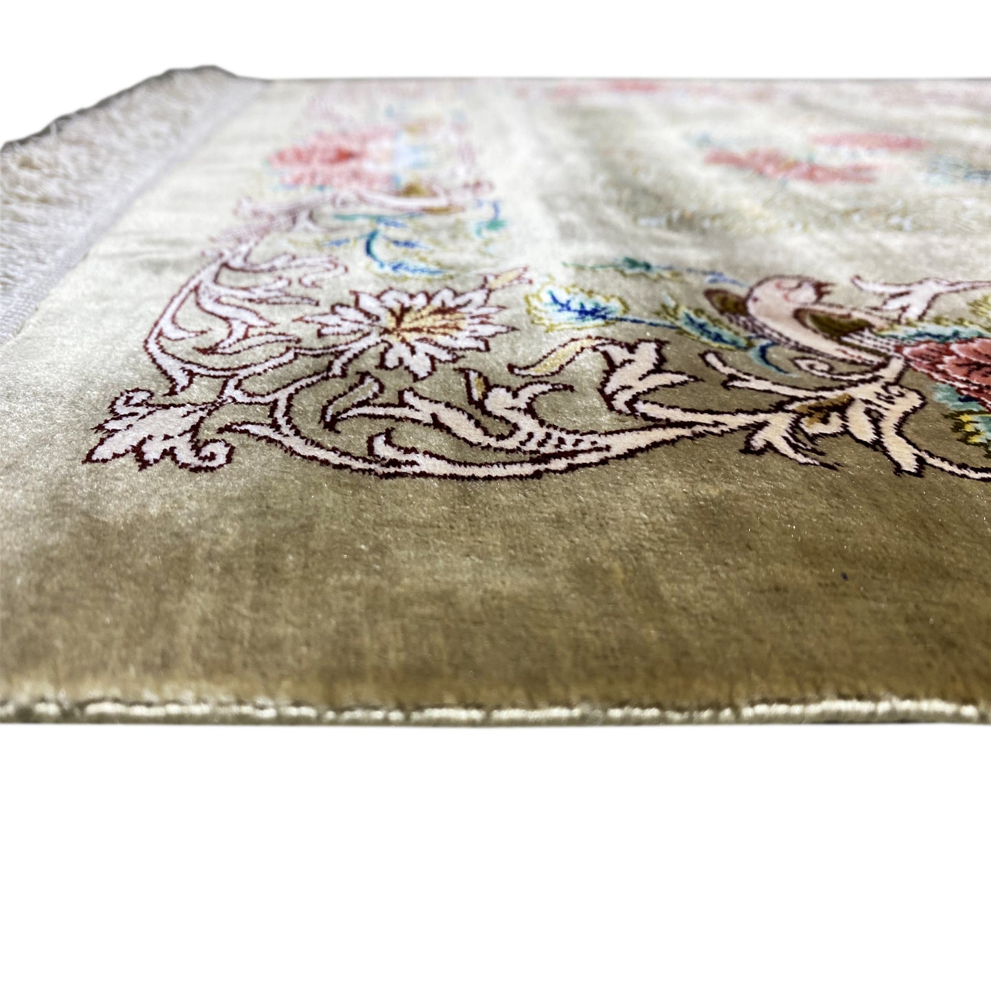 Alfombra de seda Ghom - 904736 (195x53 cm)