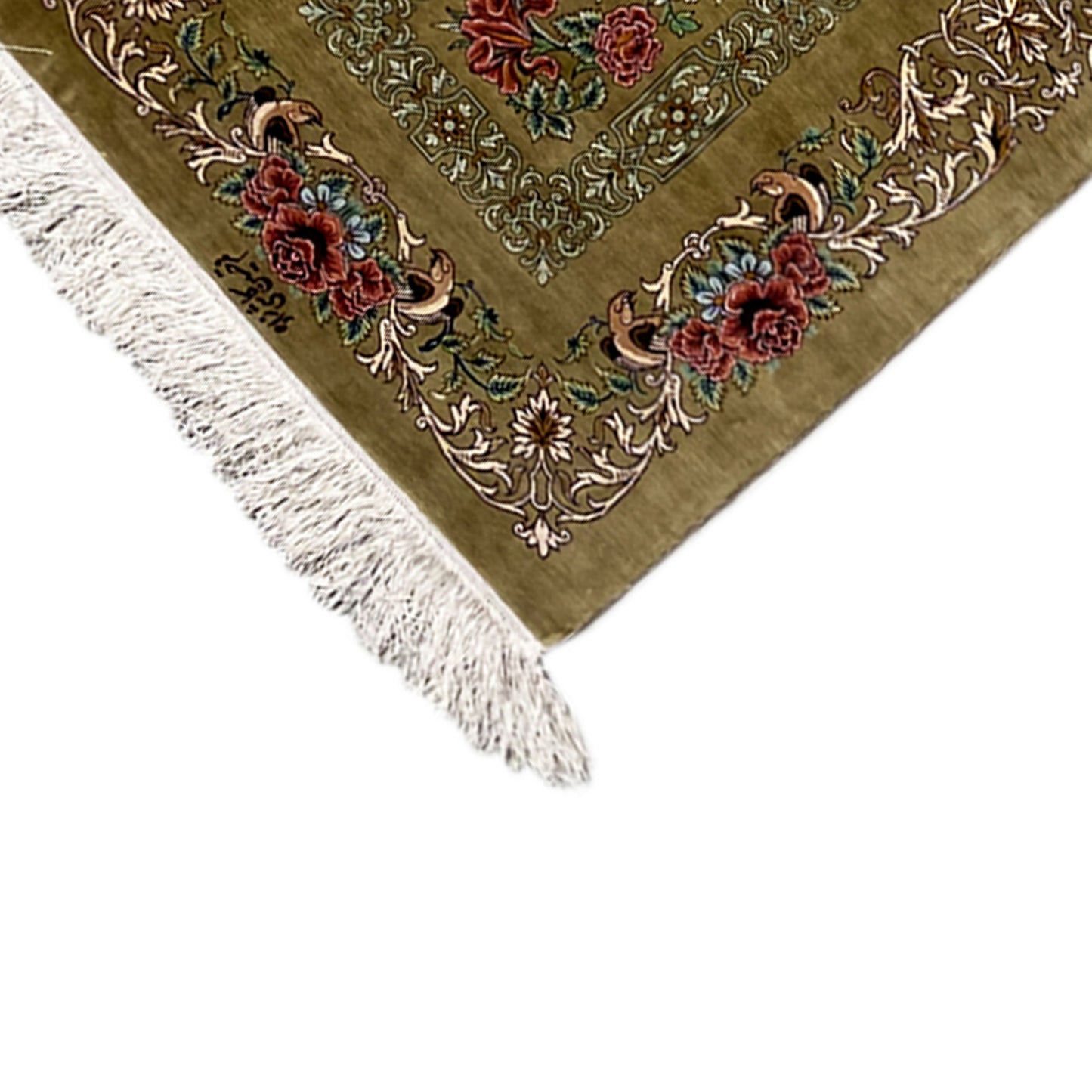 Alfombra de seda Ghom - 904736 (195x53 cm)