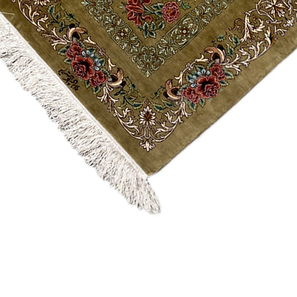 Alfombra de seda Ghom - 904736 (195x53 cm)