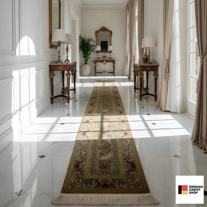 Alfombra de seda Ghom - 904736 (195x53 cm)