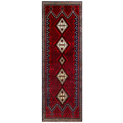 Alfombra corredor Sirjan roja 280x89cm
