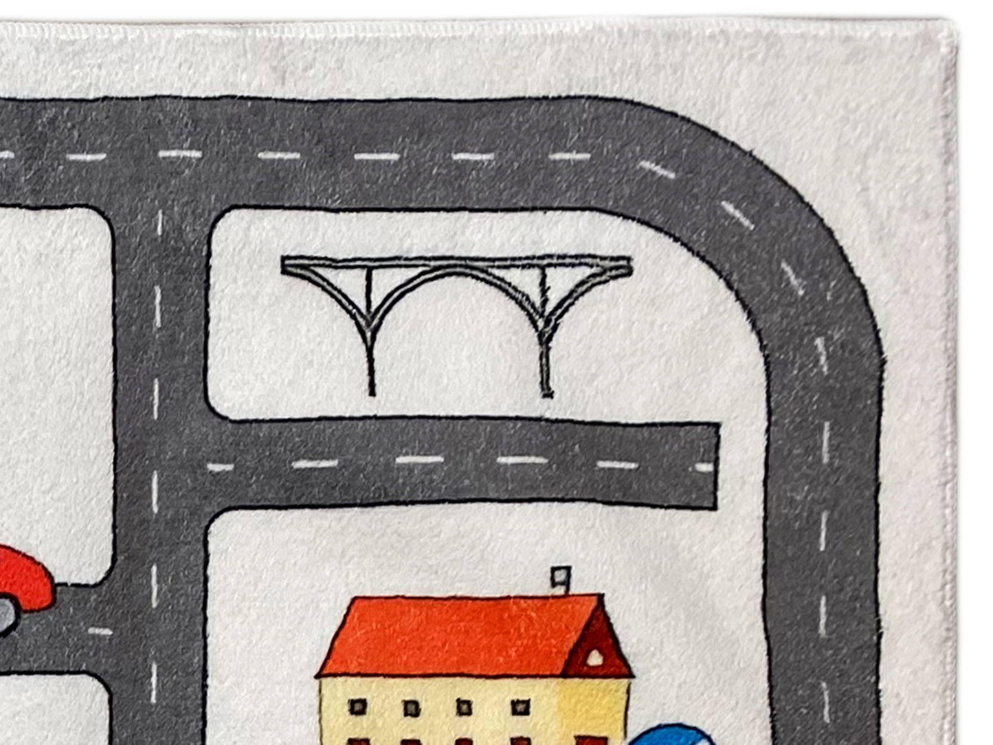 Alfombra infantil "Calle", beige, 90 × 160 cm