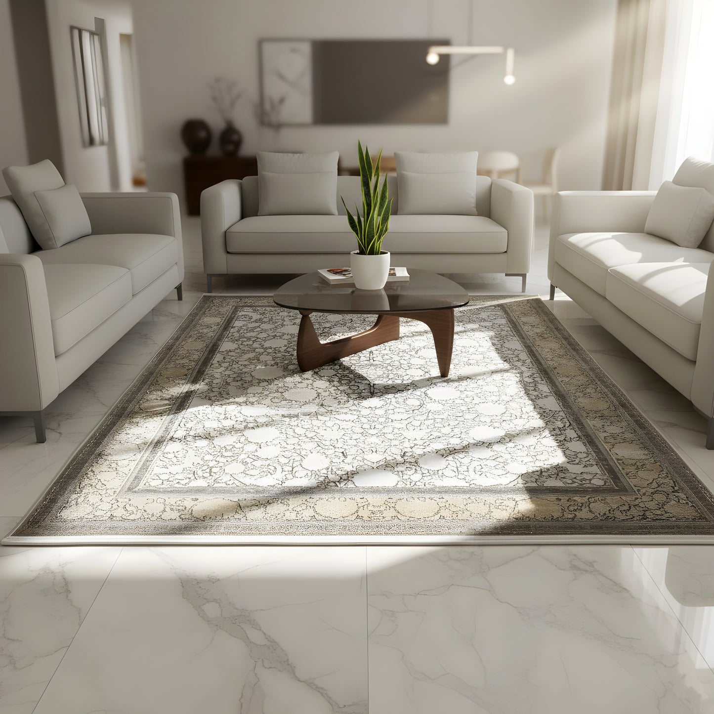 Alfombra plata-oro 170x240cm