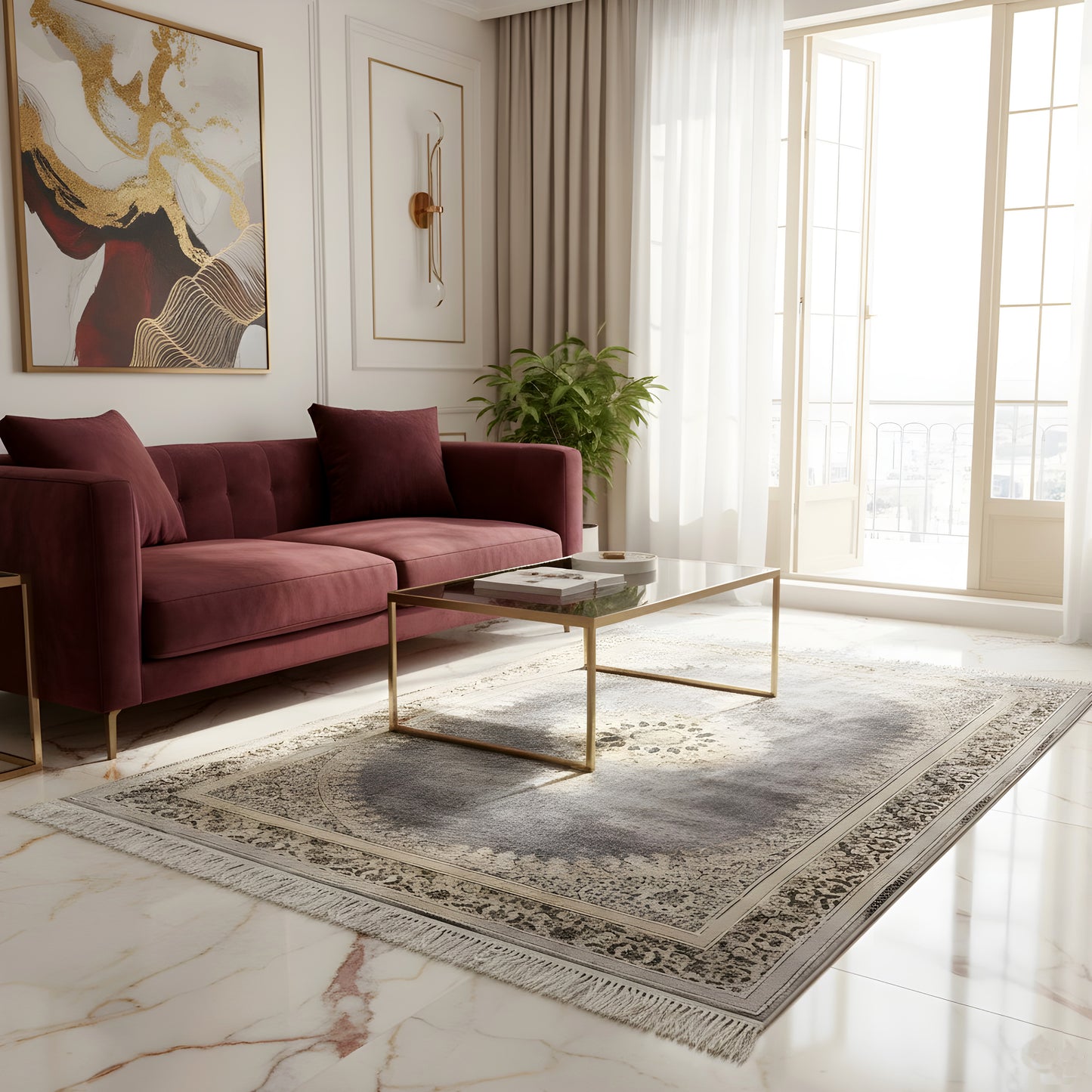 Alfombra medallón Dublin 160x230