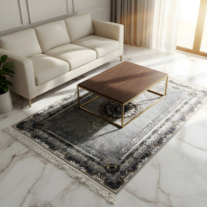 Alfombra Noah antracita 160x230cm