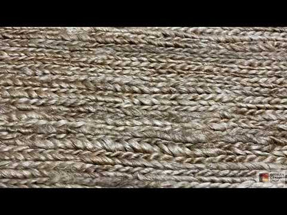 Pasillera Soumakh Durry de yute natural 80x200 cm