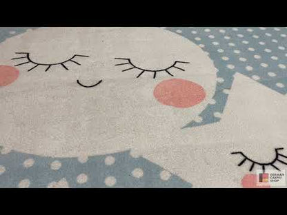 Alfombra infantil «Mundo de estrellas», azul, 140x200 cm